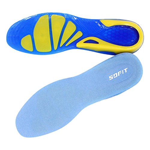 SOFIT Plantillas para Zapatos de Gel Amortiguadoras, Plantillas de Gel Masaje para Deportivas, Antibacterianas y Flexibles, de Silicona 34/38 EU SOFIT Plantillas para Zapatos de Gel Amortiguadoras, Plantillas de Gel Masaje para Deportivas, Antibacterianas y Flexibles, de Silicona 34/38 EU