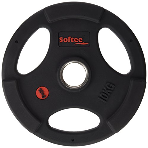 Softee Equipment 24212.001 Disco Olímpico Uretano, Negro, S