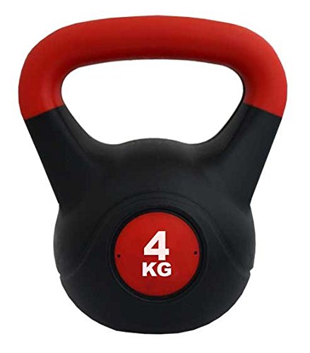 Softee - Kettlebell PVC Color Rojo/Negro Talla 12 Kg