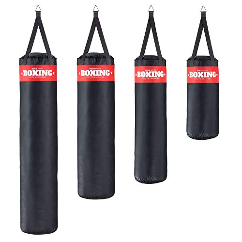 SOGO Sport Saco de Boxeo Relleno, Saco de Arena, MMA, Kick Boxing, Muay Thai, Artes Marciales, Punching Bag, Fitness, Adultos, tamaño L (13kg)