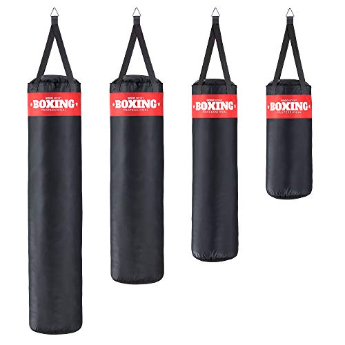 SOGO Sport Saco de Boxeo Relleno, Saco de Arena, MMA, Kick Boxing, Muay Thai, Artes Marciales, Punching Bag, Fitness,adulos, tamaño XXL (25kg)