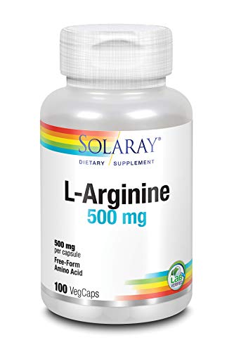 Solaray L-Arginine 500mg | L-Arginina | 100 VerCaps