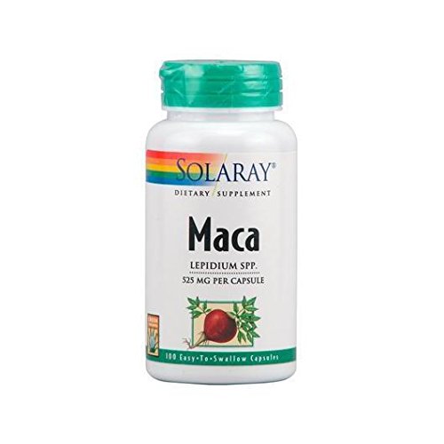 Solaray Maca Andina Suplemento Dietetico 100 Cápsulas de 525 Miligramos - Aumenta la Masa Muscular, la Resistencia Física y Mental, la Libido y Controla el Desorden Hormonal - Gran Energetizante Solaray Maca Andina Suplemento Dietetico 100 Cápsulas de 525 Miligramos - Aumenta la Masa Muscular, la Resistencia Física y Mental, la Libido y Controla el Desorden Hormonal - Gran Energetizante