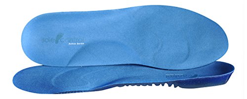 Sole Control Active Series, plantillas ortopédicas para caminar con almohadillas de amortiguación en el metatarso y el talón, fascitis plantar (EU 35-39)