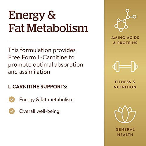 Solgar L-Carnitina Comprimidos de 500 mg - Envase de 30 Solgar L-Carnitina Comprimidos de 500 mg - Envase de 30
