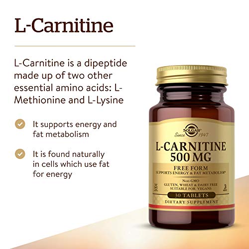 Solgar L-Carnitina Comprimidos de 500 mg - Envase de 30