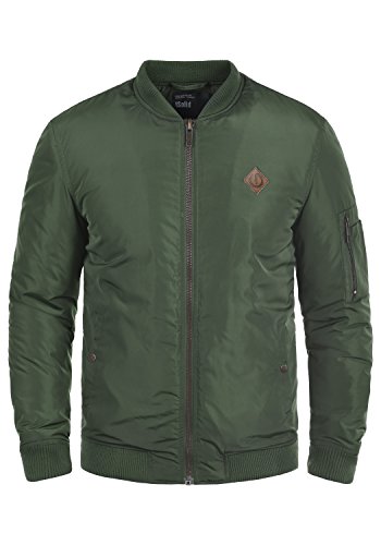 !Solid Park Cazadora Bomber Chaqueta De Entretiempo para Hombre con Cuello Alto, tamaño:XL, Color:Climb Ivy (3785)