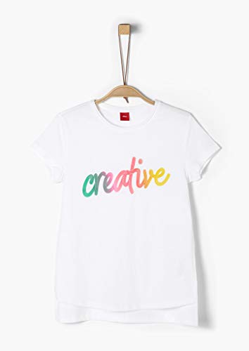 s.Oliver Junior T-Shirt Camiseta, 0100 White, S/Reg para NiƱas s.Oliver Junior T-Shirt Camiseta, 0100 White, S/Reg para NiƱas