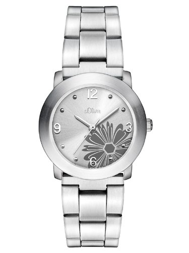 s.Oliver SO-1161-MQ - Reloj de Mujer de Cuarzo, Correa de Acero Inoxidable Color Plata
