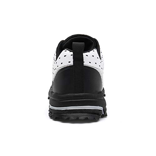 SOLLOMENSI Zapatillas de Deporte Hombres Running Zapatos para Correr Gimnasio Sneakers Deportivas Padel Transpirables Casual Montaña 44 EU A Negro