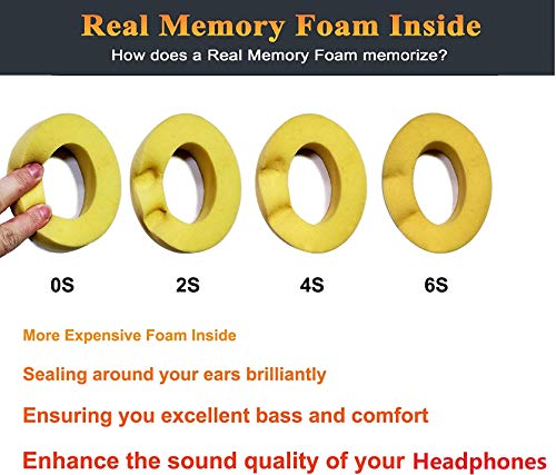 SoloWIT® Almohadillas de Repuesto para Beats Studio 3 y 2 Wireless Wired Auriculares Over-Ear, con Cuero de proteína Suave/Espuma de Memoria de Aislamiento de Ruido