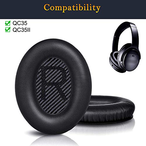 SoloWIT® Professional Almohadillas de Repuesto para Auriculares Bose QuietComfort 35 (QC35) & QuietComfort 35II (QC35 II)