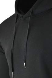 Soltice - Sudadera con capucha para hombre, ligera, con capucha, manga larga (M a XL) [M1] Negro XL