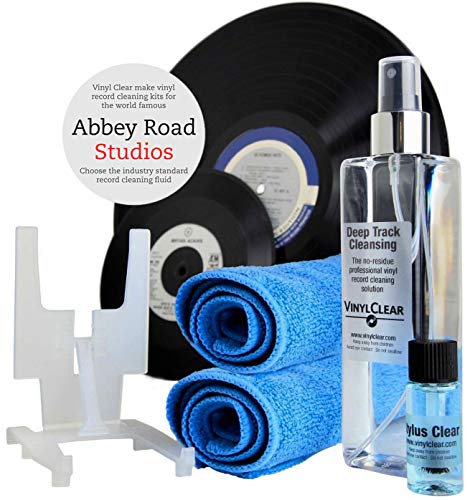 Solución profesional para discos de vinilo y LP. Kit de limpieza y restauración antiestático para discos de vinilo (250 ml) con soporte, paños de microfibra de tamaño completo y líquido para la limpieza de agujas Stylus Cleaner. Solución profesional para discos de vinilo y LP. Kit de limpieza y restauración antiestático para discos de vinilo (250 ml) con soporte, paños de microfibra de tamaño completo y líquido para la limpieza de agujas Stylus Cleaner.
