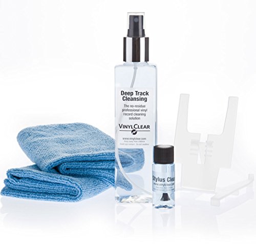 Solución profesional para discos de vinilo y LP. Kit de limpieza y restauración antiestático para discos de vinilo (250 ml) con soporte, paños de microfibra de tamaño completo y líquido para la limpieza de agujas Stylus Cleaner. Solución profesional para discos de vinilo y LP. Kit de limpieza y restauración antiestático para discos de vinilo (250 ml) con soporte, paños de microfibra de tamaño completo y líquido para la limpieza de agujas Stylus Cleaner.