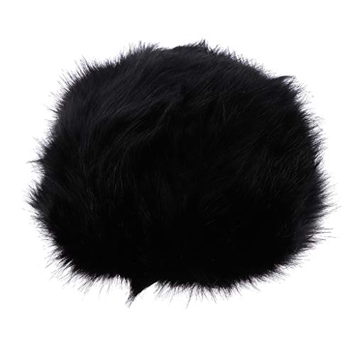 Sombrero Plano de Piel Sintético Estilo Ruso Gorro Mullido Grueso Calentador de Orejas Regalo de Cumpleaños para Mujer - Negro, tal como se describe Sombrero Plano de Piel Sintético Estilo Ruso Gorro Mullido Grueso Calentador de Orejas Regalo de Cumpleaños para Mujer - Negro, tal como se describe