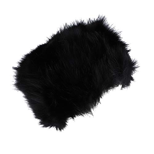 Sombrero Plano de Piel Sintético Estilo Ruso Gorro Mullido Grueso Calentador de Orejas Regalo de Cumpleaños para Mujer - Negro, tal como se describe Sombrero Plano de Piel Sintético Estilo Ruso Gorro Mullido Grueso Calentador de Orejas Regalo de Cumpleaños para Mujer - Negro, tal como se describe