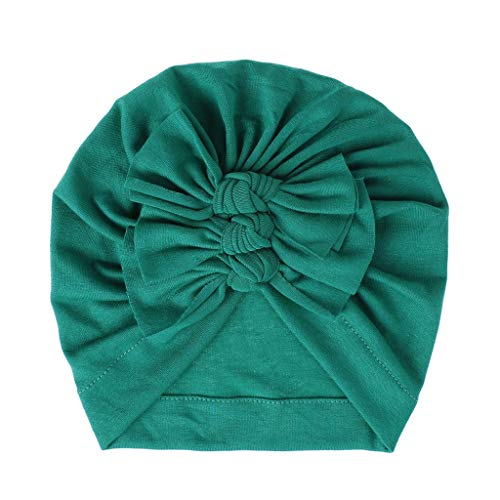 Sombreros de bebé Unisex Orejas de Conejo Turbante Nudos Diadema Gorro de Algodón Invierno Otoño Caliente Suave Elastico Gorras para Niños Niñas Recién Nacido 0-4 Años