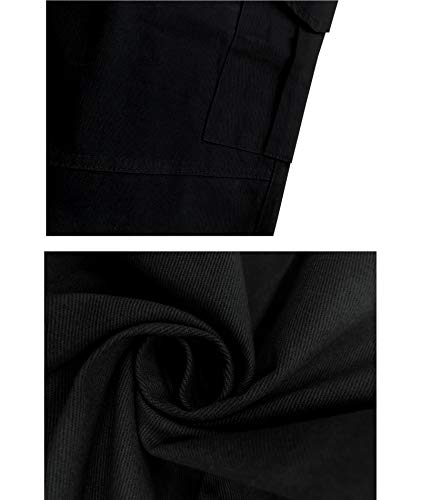SOMTHRON Hombre Cinturón de Cintura elástico Pantalones de chándal de algodón Largo Jogging Pantalones de Carga Deportiva de Talla Grande Pantalones Cortos con Bolsillos Pantalones (BL-M) SOMTHRON Hombre Cinturón de Cintura elástico Pantalones de chándal de algodón Largo Jogging Pantalones de Carga Deportiva de Talla Grande Pantalones Cortos con Bolsillos Pantalones (BL-M)