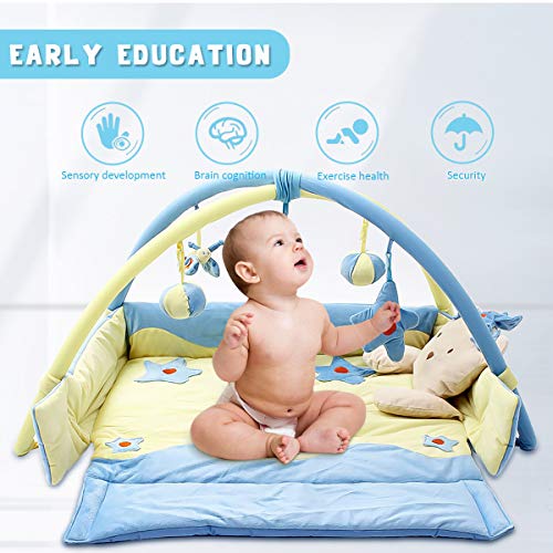 SONARIN Lindo Princess Alfombras de juego Gimnasio de Actividades Baby Play Mat & Activity Gym con música,juguetes para Actividades,cama pequeña,Colorido e interactivo(Azul) SONARIN Lindo Princess Alfombras de juego Gimnasio de Actividades Baby Play Mat & Activity Gym con música,juguetes para Actividades,cama pequeña,Colorido e interactivo(Azul)