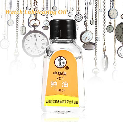 Sonew Relojes Aceite lubricante, Aceite 100% sintético para lubricar los Relojes de su Abuelo Herramienta de Mantenimiento de reparación Restaura y afloja los Movimientos del Reloj Liberty Oil Sonew Relojes Aceite lubricante, Aceite 100% sintético para lubricar los Relojes de su Abuelo Herramienta de Mantenimiento de reparación Restaura y afloja los Movimientos del Reloj Liberty Oil