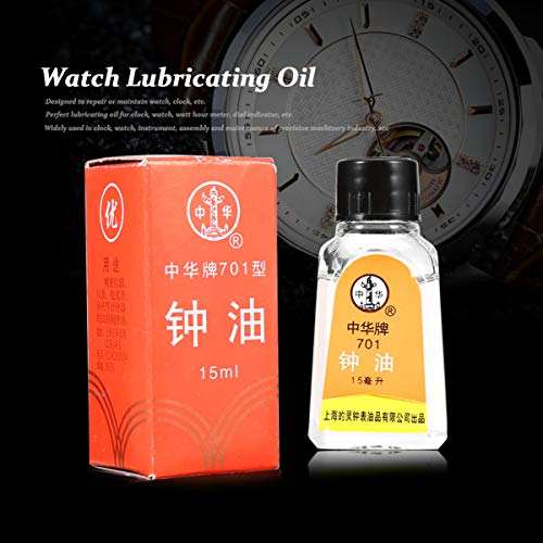 Sonew Relojes Aceite lubricante, Aceite 100% sintético para lubricar los Relojes de su Abuelo Herramienta de Mantenimiento de reparación Restaura y afloja los Movimientos del Reloj Liberty Oil Sonew Relojes Aceite lubricante, Aceite 100% sintético para lubricar los Relojes de su Abuelo Herramienta de Mantenimiento de reparación Restaura y afloja los Movimientos del Reloj Liberty Oil