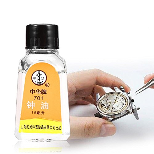 Sonew Relojes Aceite lubricante, Aceite 100% sintético para lubricar los Relojes de su Abuelo Herramienta de Mantenimiento de reparación Restaura y afloja los Movimientos del Reloj Liberty Oil Sonew Relojes Aceite lubricante, Aceite 100% sintético para lubricar los Relojes de su Abuelo Herramienta de Mantenimiento de reparación Restaura y afloja los Movimientos del Reloj Liberty Oil