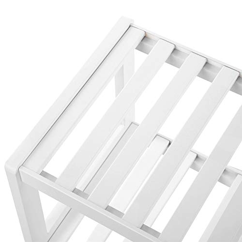 SONGMICS 2 Estantes de Bambú Natural, Armario para Zapatos, Estante para Plantas, Zapatos, Libros, para Entrada, Sala de Estar, Dormitorio, Baño, 70 x 26 x 33 cm, Blanco LBS02WT SONGMICS 2 Estantes de Bambú Natural, Armario para Zapatos, Estante para Plantas, Zapatos, Libros, para Entrada, Sala de Estar, Dormitorio, Baño, 70 x 26 x 33 cm, Blanco LBS02WT