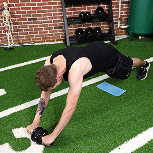 SONGMICS AB Roller AB Wheel, Máquina de Rodillos Abdominales, con Rodillera Antideslizante Extra Gruesa, Negra SPU75BK SONGMICS AB Roller AB Wheel, Máquina de Rodillos Abdominales, con Rodillera Antideslizante Extra Gruesa, Negra SPU75BK