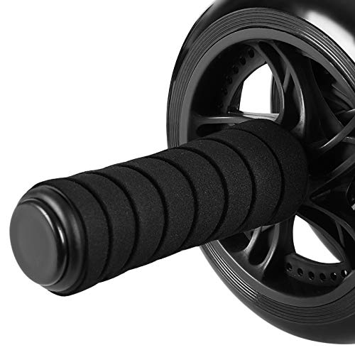 SONGMICS AB Roller AB Wheel, Máquina de Rodillos Abdominales, con Rodillera Antideslizante Extra Gruesa, Negra SPU75BK SONGMICS AB Roller AB Wheel, Máquina de Rodillos Abdominales, con Rodillera Antideslizante Extra Gruesa, Negra SPU75BK
