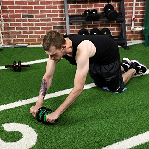 SONGMICS AB Roller AB Wheel Rueda para Flexiones Entrenamientos de Abdominals Push Up con Cojín del Arrodillamiento (Verde) SONGMICS AB Roller AB Wheel Rueda para Flexiones Entrenamientos de Abdominals Push Up con Cojín del Arrodillamiento (Verde)