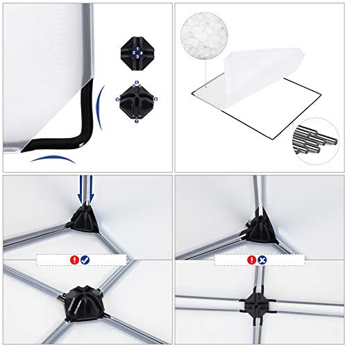SONGMICS Estantería Modular de plástico PP Zapatero Organizador 15 Cubos Blanco semitraslúcido 113 x 36 x 113 cm LPC44S SONGMICS Estantería Modular de plástico PP Zapatero Organizador 15 Cubos Blanco semitraslúcido 113 x 36 x 113 cm LPC44S