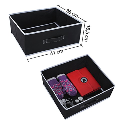 SONGMICS Organizador con 4 cajones Armario de Tela Modular Multiusos Negro 45 x 38 x 84,5 cm RLG14H SONGMICS Organizador con 4 cajones Armario de Tela Modular Multiusos Negro 45 x 38 x 84,5 cm RLG14H