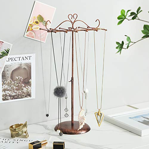 SONGMICS Soporte y Expositor de Joyas, Árbol para Joyas de Metal, para Collares, Pulseras, Pendientes, Regalo para Seres Queridos, Color Bronce JJS04GD SONGMICS Soporte y Expositor de Joyas, Árbol para Joyas de Metal, para Collares, Pulseras, Pendientes, Regalo para Seres Queridos, Color Bronce JJS04GD