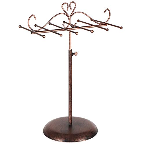 SONGMICS Soporte y Expositor de Joyas, Árbol para Joyas de Metal, para Collares, Pulseras, Pendientes, Regalo para Seres Queridos, Color Bronce JJS04GD SONGMICS Soporte y Expositor de Joyas, Árbol para Joyas de Metal, para Collares, Pulseras, Pendientes, Regalo para Seres Queridos, Color Bronce JJS04GD