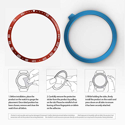 Songsier Anillo de Bisel Compatible con Galaxy Watch 3 45mm, Smart Watch Bisel Cubierta Adhesiva de Acero Inoxidable AntiaraƱazos Protector Songsier Anillo de Bisel Compatible con Galaxy Watch 3 45mm, Smart Watch Bisel Cubierta Adhesiva de Acero Inoxidable AntiaraƱazos Protector