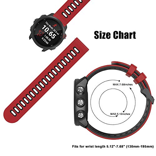 Songsier Correa Forerunner 245, Correas de Silicona de 20 mm con Liberación Rápida para Vivoactive 3 /Forerunner 645/Vivomove HR/Galaxy Watch Active2 /Huawei GT 42mm Songsier Correa Forerunner 245, Correas de Silicona de 20 mm con Liberación Rápida para Vivoactive 3 /Forerunner 645/Vivomove HR/Galaxy Watch Active2 /Huawei GT 42mm