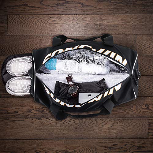 Songwin Bolsa Deporte Bolsa Gimnasio de Viaje Impermeable Bolsos Deportivos Fin de Semana Travel Duffle Bag para Hombre y Mujer Negro… Songwin Bolsa Deporte Bolsa Gimnasio de Viaje Impermeable Bolsos Deportivos Fin de Semana Travel Duffle Bag para Hombre y Mujer Negro…