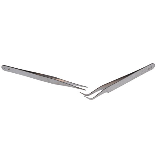 Sonline Nail 2 X acero inoxidable del arte del clavo de las pinzas de herramientas Piedras Gems pestanas herramienta Picking Acrilico Gel Arte Sonline Nail 2 X acero inoxidable del arte del clavo de las pinzas de herramientas Piedras Gems pestanas herramienta Picking Acrilico Gel Arte