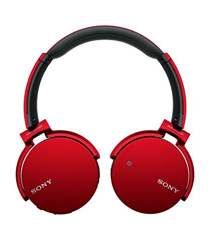 Sony MDR-XB650BT - Auriculares inalámbricos (Extra Bass, Bluetooth, NFC, diseño Plegable, hasta 30 Horas de autonomía), Color Rojo Sony MDR-XB650BT - Auriculares inalámbricos (Extra Bass, Bluetooth, NFC, diseño Plegable, hasta 30 Horas de autonomía), Color Rojo