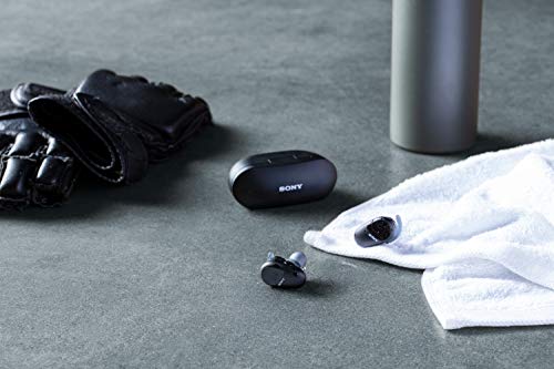 Sony WFSP800N - Auriculares True Wireless (Cancelación de ruido, Bluetooth, Extra Bass, hasta 18 h de batería, resistente al agua y polvo IP55, óptimo para deporte y trabajar con manos libres) negro