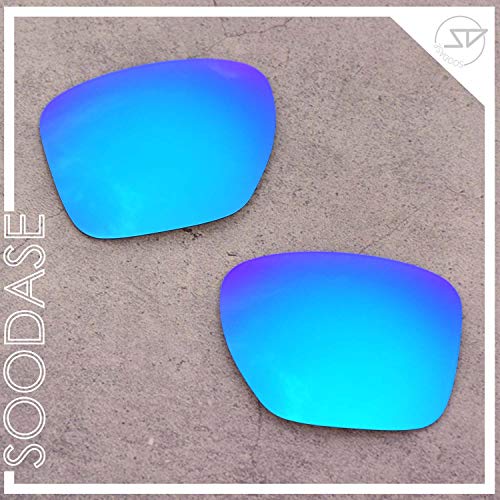 SOODASE Para Oakley Sliver XL Gafas de sol Azul/Dorado 2 Pares Lentes de repuesto polarizadas