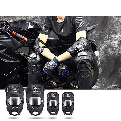 Sooiy Rodilleras fijados, Ropa de protección para los niños, Adolescentes Adultos ArmbänderPadsfürRollerblading, Patinaje, Skate, Motos, Bicicletas, Rodilleras Bicicleta de Ciclismo