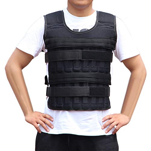 SOONHUA Chaleco con Peso Chaqueta de Pesas de Carga Ajustable de 33 LB / 15 Kg Chaleco con Peso para Ejercicio Físico Entrenamiento Hombre Y Mujer (Bolsillos vacíos, Pesos no incluidos) SOONHUA Chaleco con Peso Chaqueta de Pesas de Carga Ajustable de 33 LB / 15 Kg Chaleco con Peso para Ejercicio Físico Entrenamiento Hombre Y Mujer (Bolsillos vacíos, Pesos no incluidos)