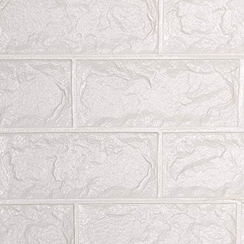 Soontrans Papel Pintado de Pared 3D Ladrillo Empapelado Pegatina Mural Autoadhesivo Decorativos Extraíble Impermeable para Hogar Cocina Salón Moderna TV Decor (77 cm x 70 cm)(10ps, Blanco) Soontrans Papel Pintado de Pared 3D Ladrillo Empapelado Pegatina Mural Autoadhesivo Decorativos Extraíble Impermeable para Hogar Cocina Salón Moderna TV Decor (77 cm x 70 cm)(10ps, Blanco)