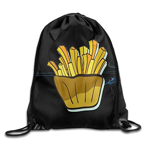 SOOPTY Burger Cook Drawstring Backpack Bags Promotional Sport Gym Sack Cinch Bag