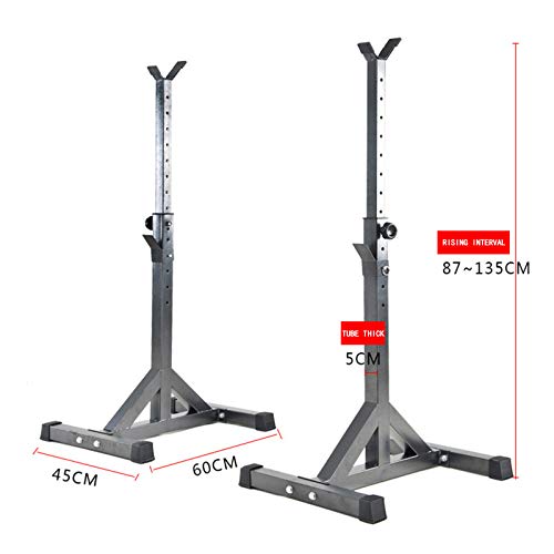 Soporte Ajustable Sentadillas Barra,Heavy Duty Multifuncional Squat Rack Barbell Stands Estante para Sentadillas 300 kg de Carga MáXima,Soporte de Entrenamiento de Fuerza