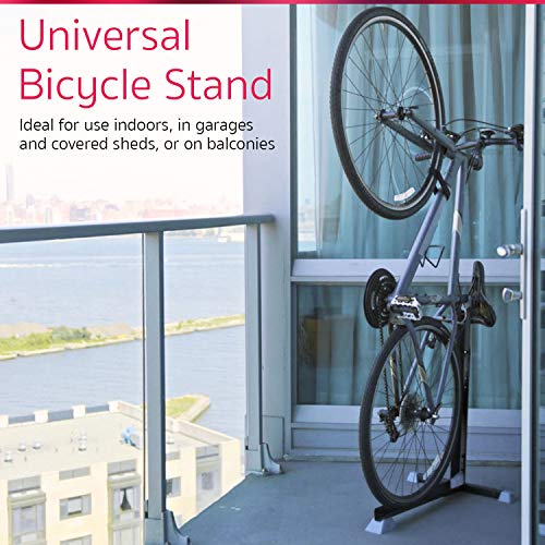 Soporte Bike Nook portátil para guardar bicicletas en interior. Rack estático de altura ajustable para ahorrar espacio Soporte Bike Nook portátil para guardar bicicletas en interior. Rack estático de altura ajustable para ahorrar espacio