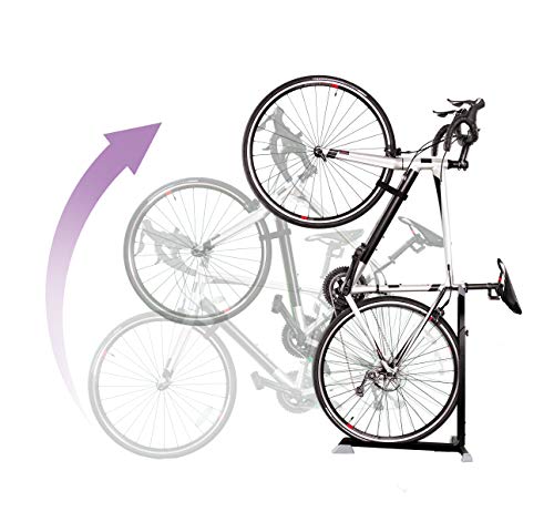 Soporte Bike Nook portátil para guardar bicicletas en interior. Rack estático de altura ajustable para ahorrar espacio Soporte Bike Nook portátil para guardar bicicletas en interior. Rack estático de altura ajustable para ahorrar espacio