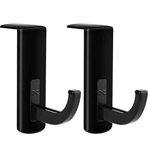 Soporte de Auriculares Gancho Adhesivo de Auriculares a Monitor de PC, 2 Paquetes, Negro Soporte de Auriculares Gancho Adhesivo de Auriculares a Monitor de PC, 2 Paquetes, Negro